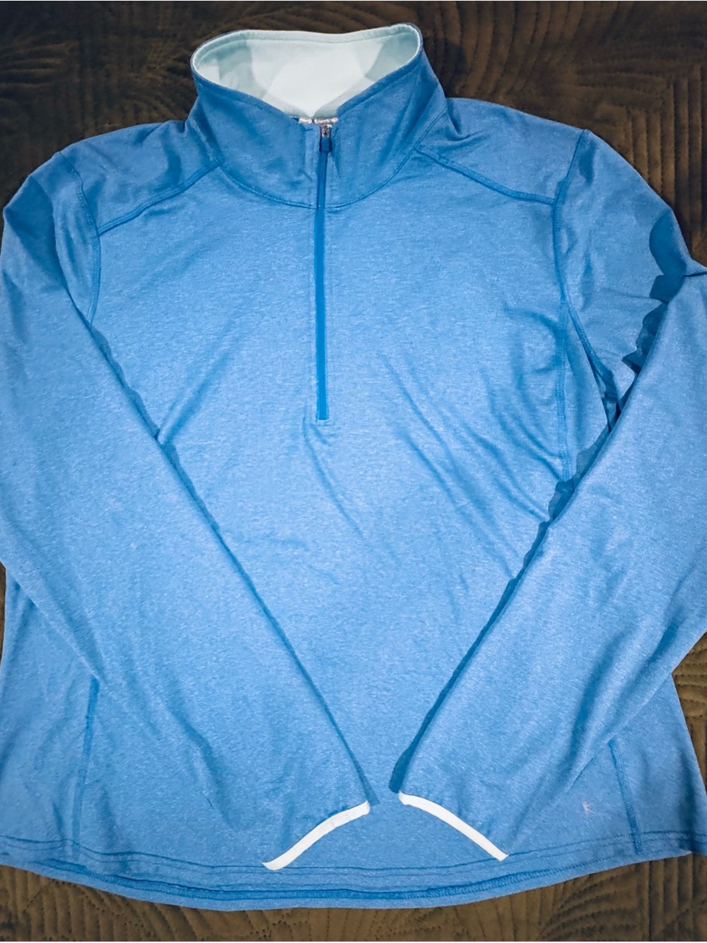 Vintage Y2K Danskin Blue Athletic Pullover Women's XXL Long Sleeve w Thumb Holes